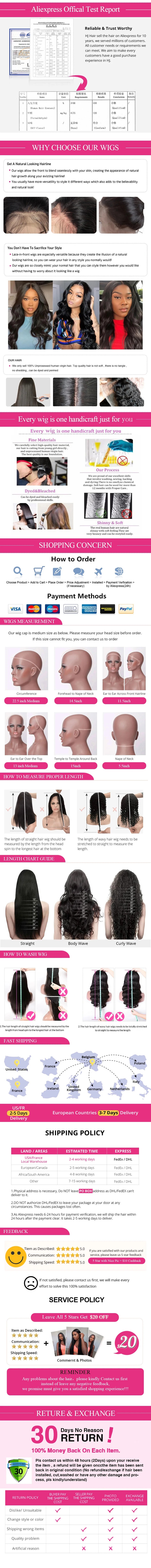 Perruques brésiliennes ondulées avec dentelle frontale (30 à 40 pouces) 13x4 et 13x6, cheveux naturels, HD, pour femmes