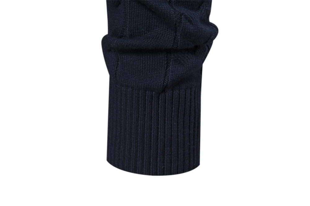 2023 New Autumn High Quality Zipper Pullers Men Warm Winter Cotton Sweaters for Men Ethnic Patterns Casual Mens Sweater Clothing