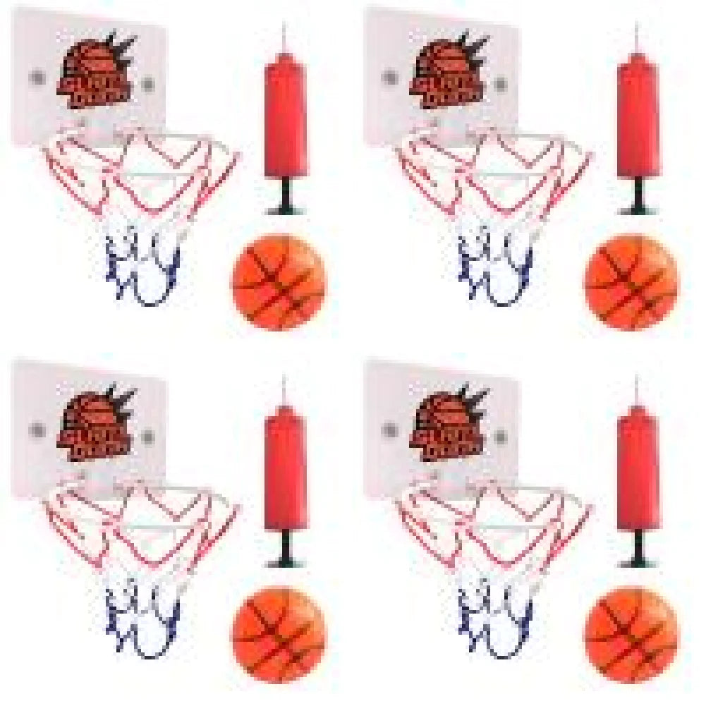 Mini Basketball Hoop Set Kids Sport Games with 1 Ball and 1 Inflatable Pump Portable Basketball Hoop for Kids and Adults