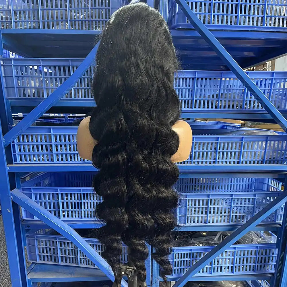 Perruques brésiliennes ondulées avec dentelle frontale (30 à 40 pouces) 13x4 et 13x6, cheveux naturels, HD, pour femmes