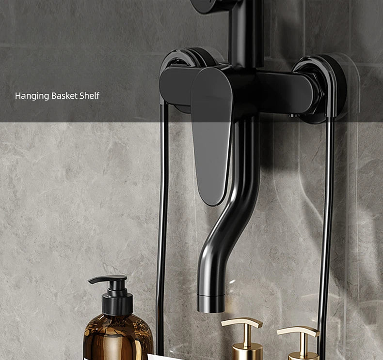 Convenient Toilet Shower Rack with No Drilling Installation  Bathroom Storage Basket for Shower Room and Bath Products
