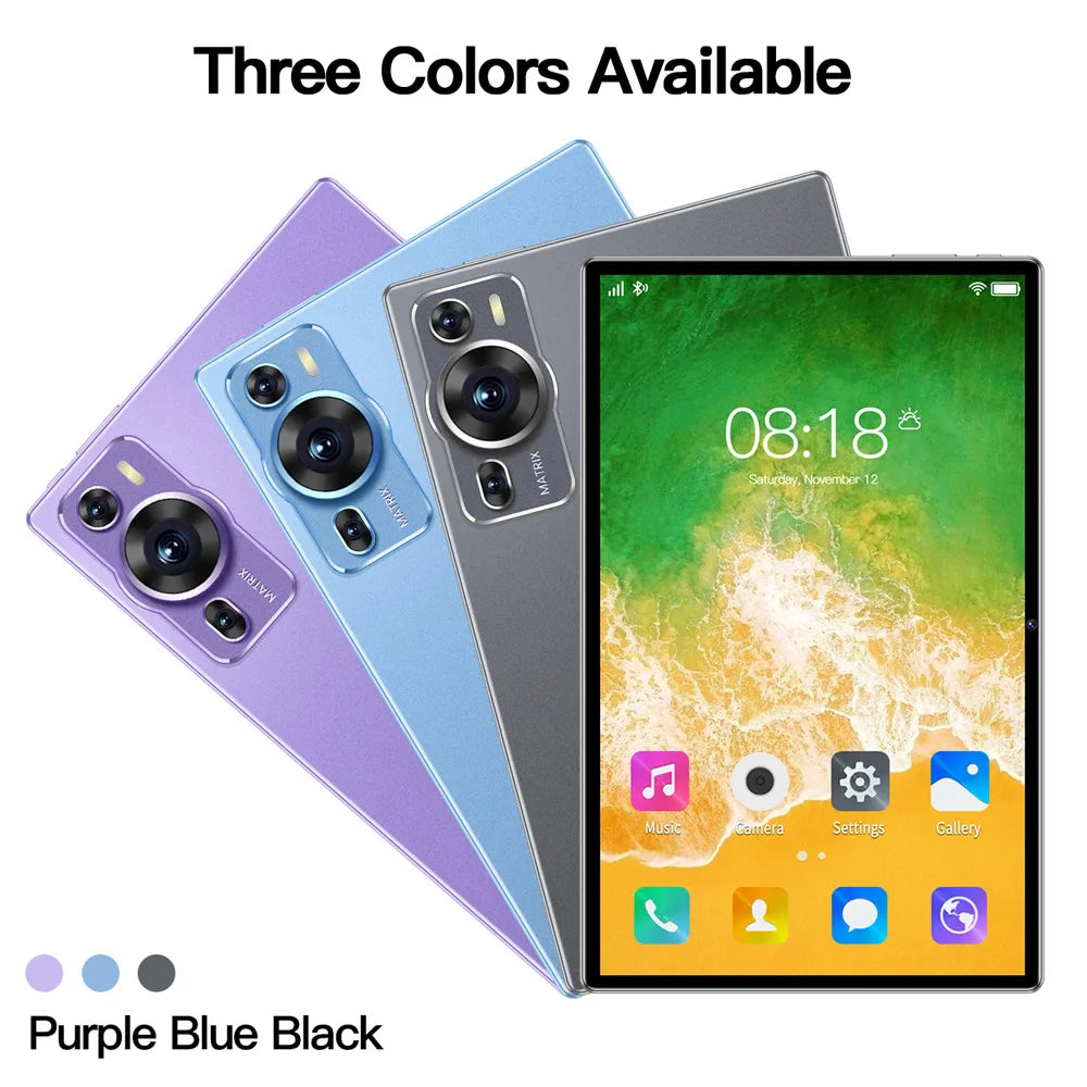 New P60 Pro 10.1inch HD Screen Original 5G Dual Sim Tablet Android 14 kids Tablet 20000mAh Tab Tablets PC With keyboard Laptop