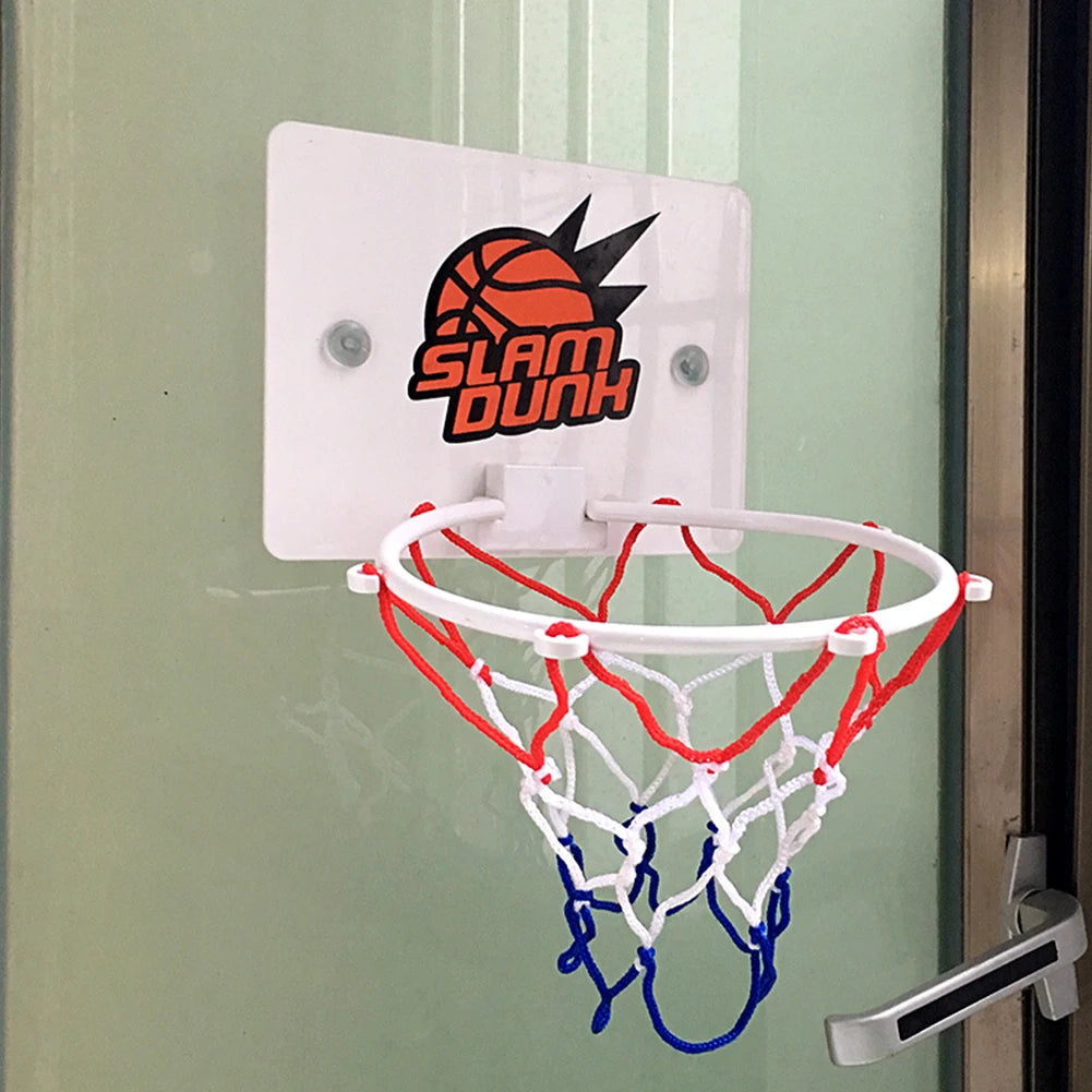 Mini Basketball Hoop Set Kids Sport Games with 1 Ball and 1 Inflatable Pump Portable Basketball Hoop for Kids and Adults