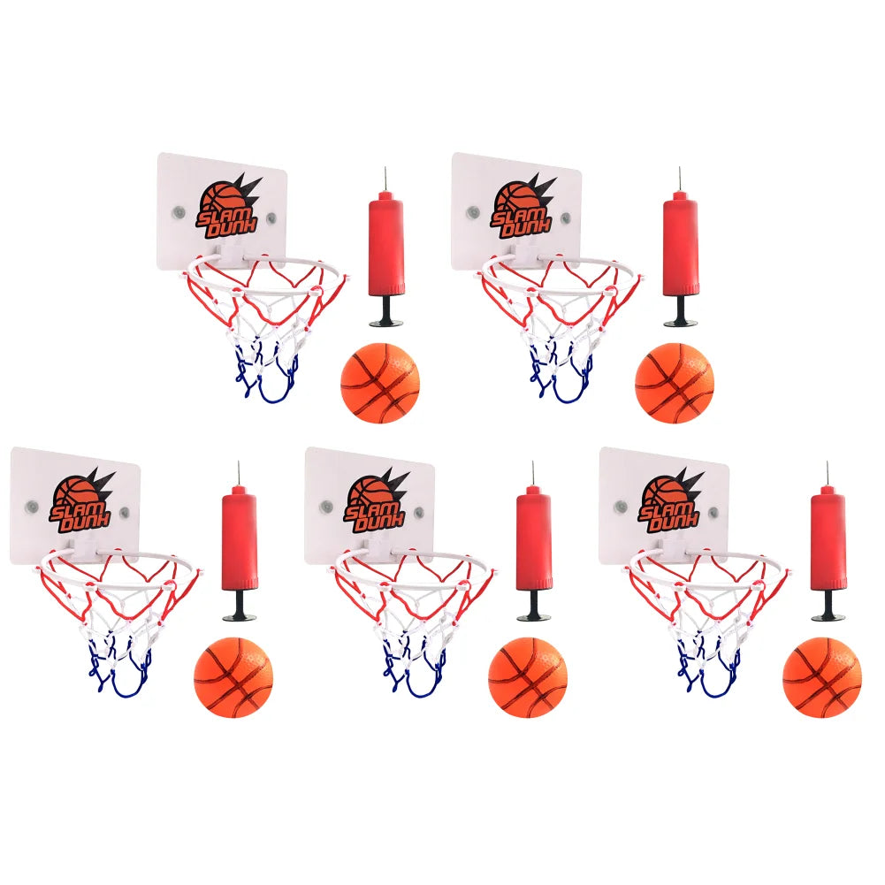 Mini Basketball Hoop Set Kids Sport Games with 1 Ball and 1 Inflatable Pump Portable Basketball Hoop for Kids and Adults