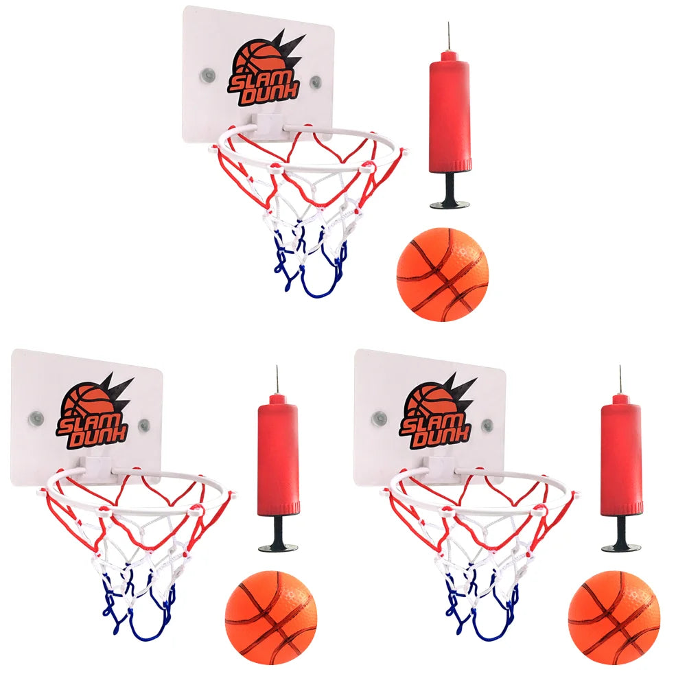 Mini Basketball Hoop Set Kids Sport Games with 1 Ball and 1 Inflatable Pump Portable Basketball Hoop for Kids and Adults